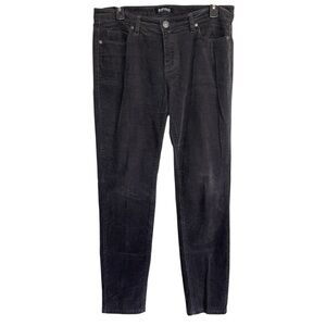 Buffalo David Bitton Supreme Mid Rise Skinny Stretch Gray Velvet Jeans